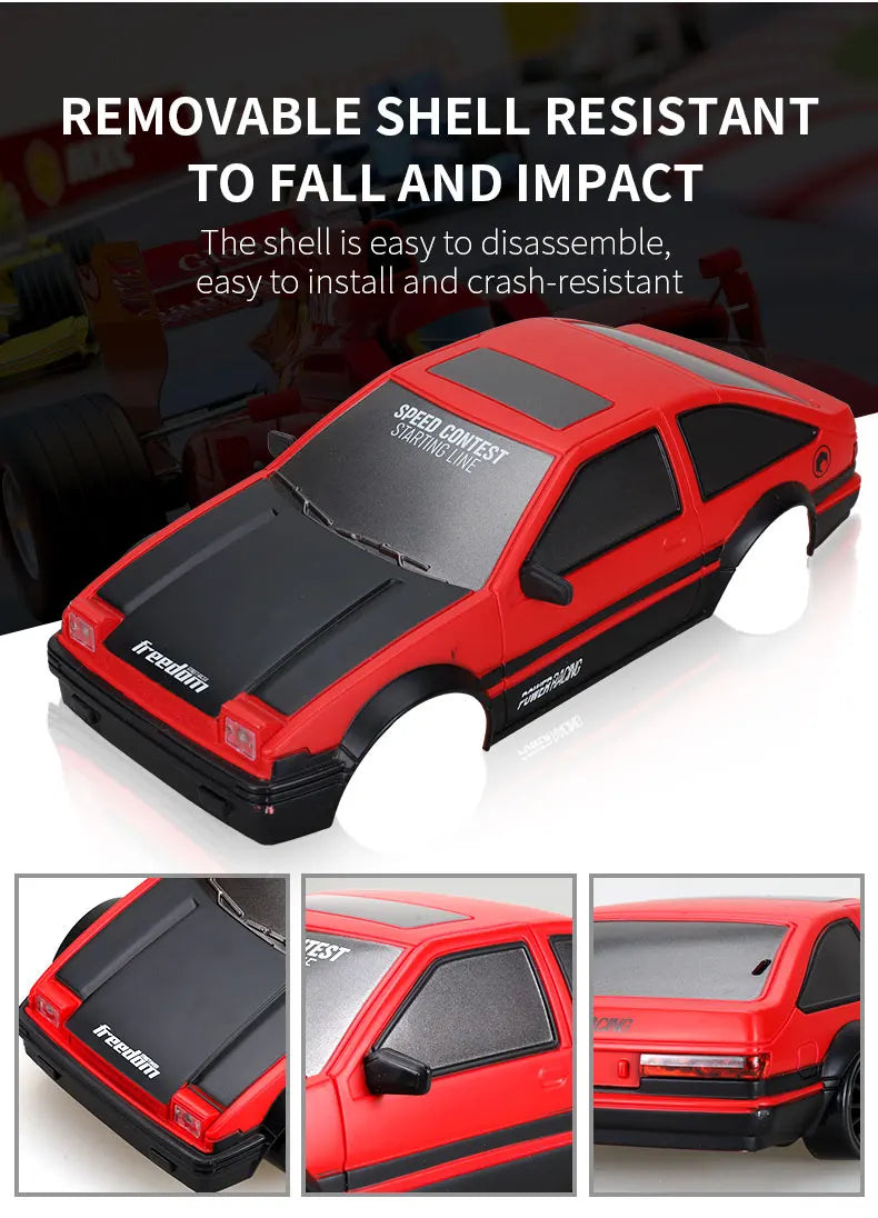 Carro Super Drift RC Mustang 4WD Alta Velocidade para Meninos