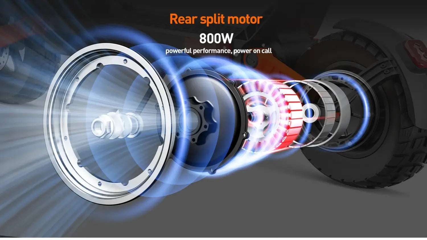 Scooter elétrica Joyor S8E, motor de 800 W, bateria de 48 V e 26 AH, pneus de 10 polegadas, scooter elétrica para adultos, velocidade máxima de 45 km/h, autonomia de 80 km, scooter urbana