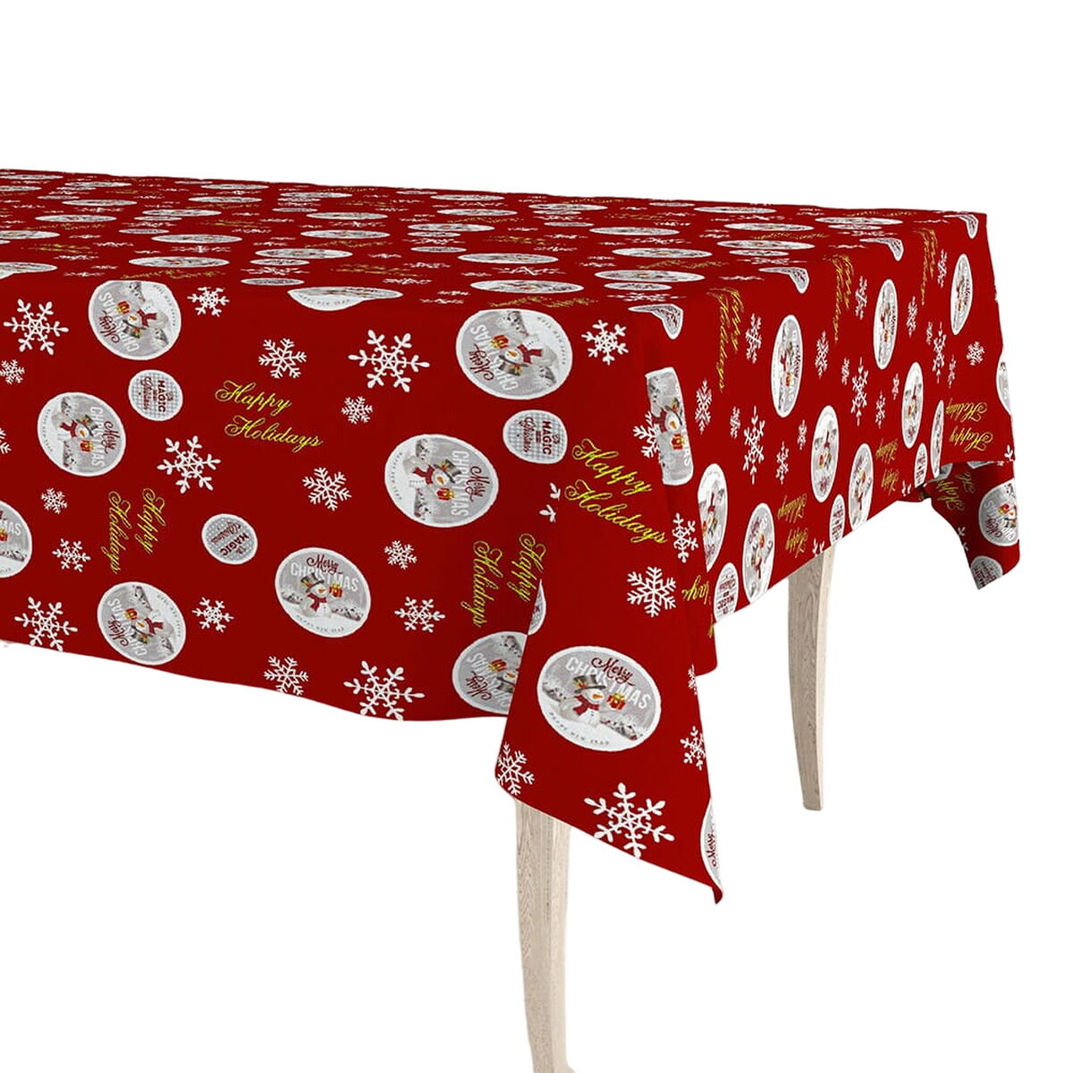 Toalha de mesa em rolo Exma Vermelho 140 cm x 25 m Natal