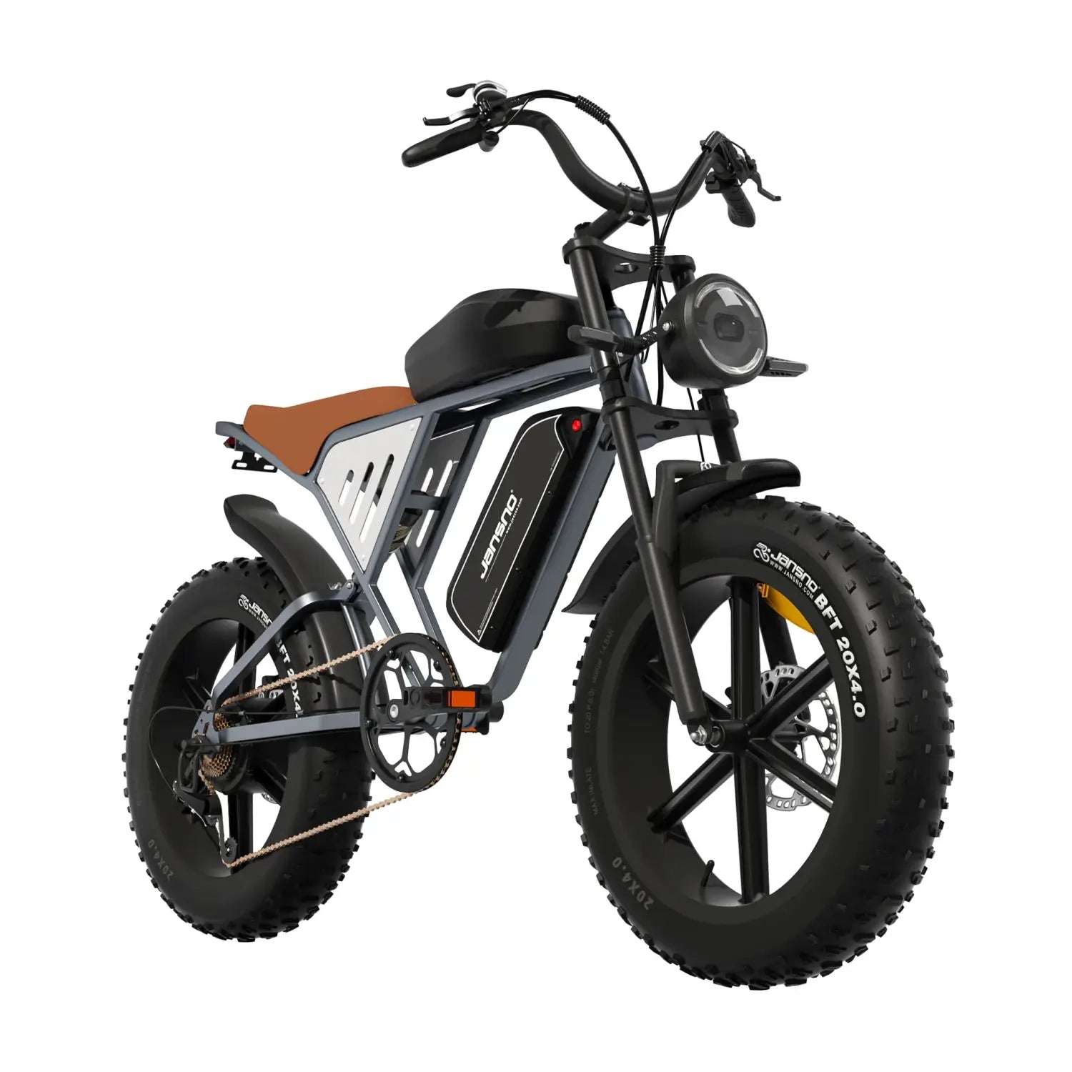 Bicicleta elétrica JANSNO X70 Motor Brushless 48V 34Ah Bateria de lítio dupla Bicicleta elétrica urbana Pneu de 20 polegadas Bicicleta elétrica de montanha para adultos