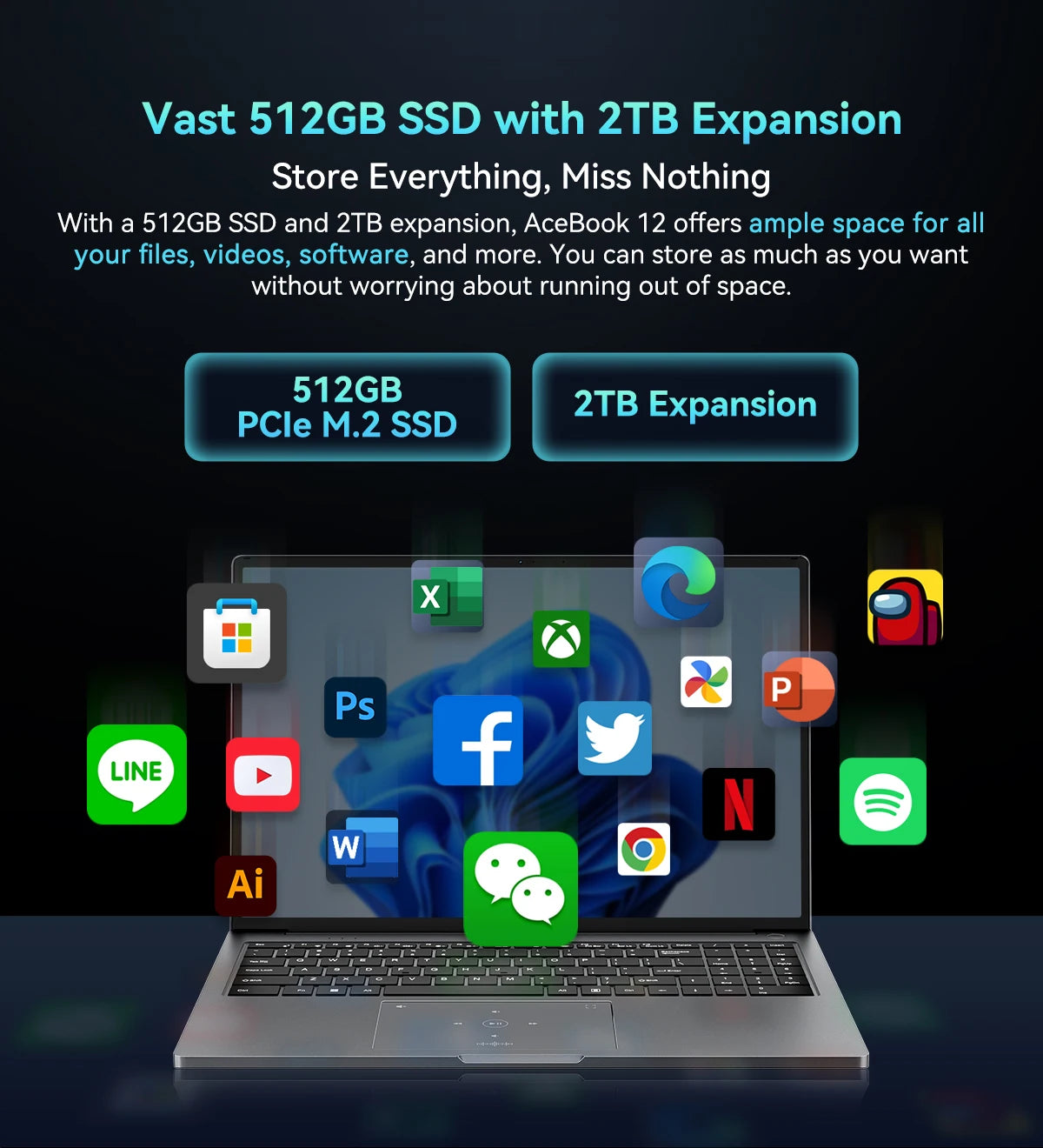 Portátil Blackview AceBook 12 Win 11 16'' FHD IPS, Portátil Intel I5-1030NG7, 16 GB de RAM, SSD de 512 GB, Botão de alimentação com impressão digital 2 em 1