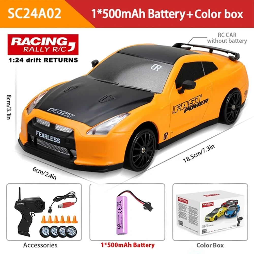 Carro Super Drift RC Mustang 4WD Alta Velocidade para Meninos