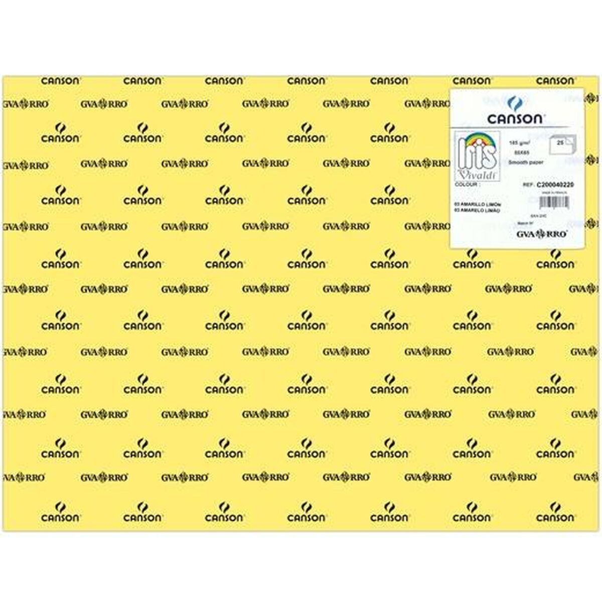 Cartolinas Iris Lemon Amarelo 50 x 65 cm