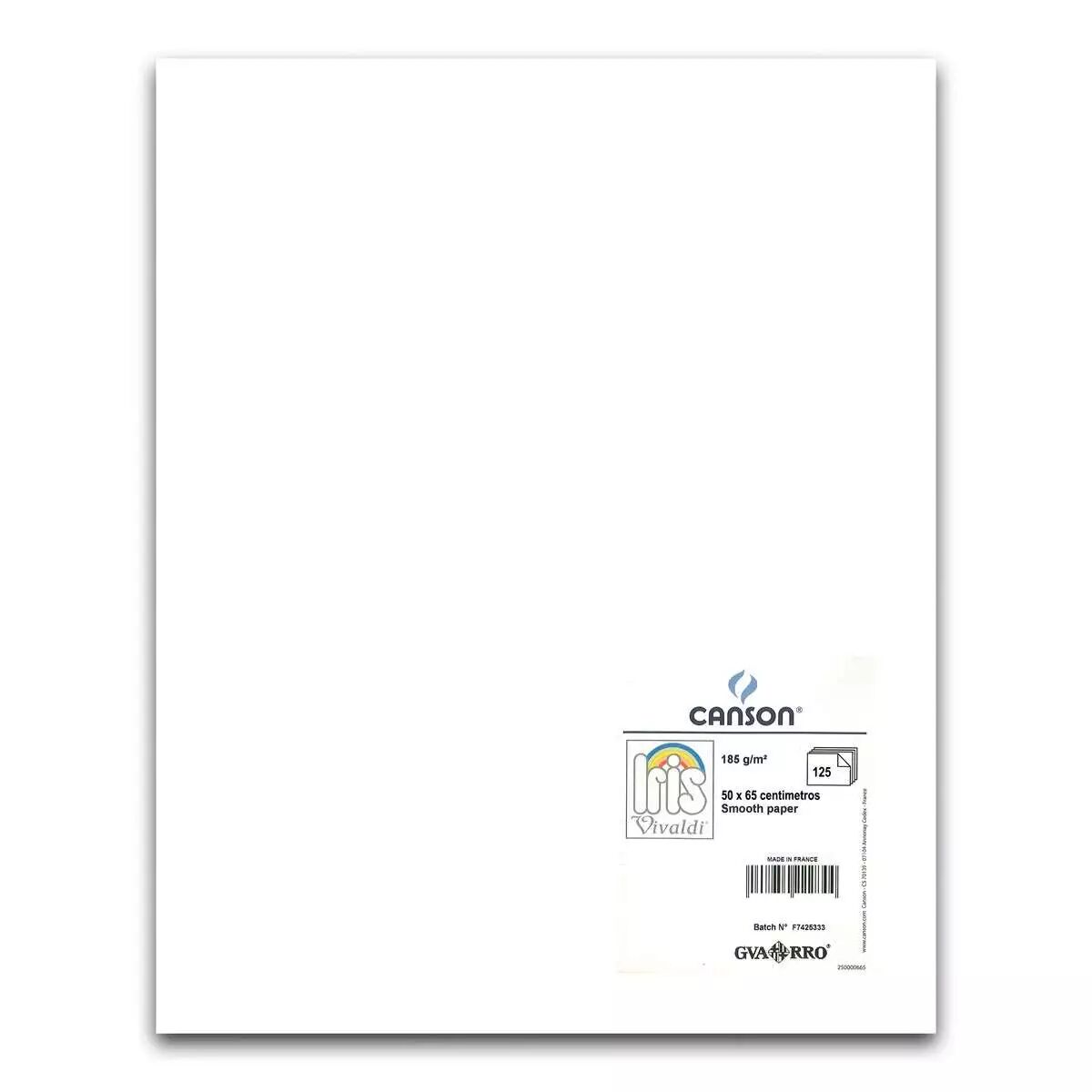 Cartolina Iris Branco 50 x 65 cm