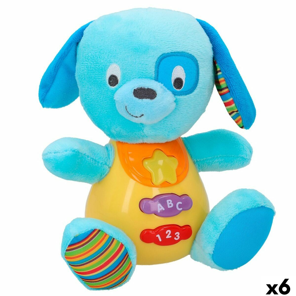 Peluche com Som Winfun Cão 15,5 x 16,5 x 11,5 cm (6 Unidades)