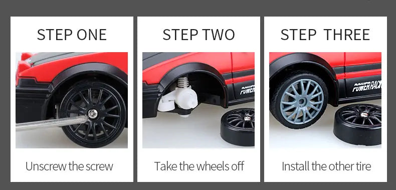 Carro Super Drift RC Mustang 4WD Alta Velocidade para Meninos