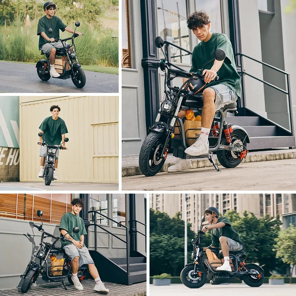 Iscooter DX5 Scooter Elétrica para Adultos 1500W 48V 15.6Ah Bateria E Scooter Pneus Insufláveis de 15 Polegadas Scooter Elétrica Urbana