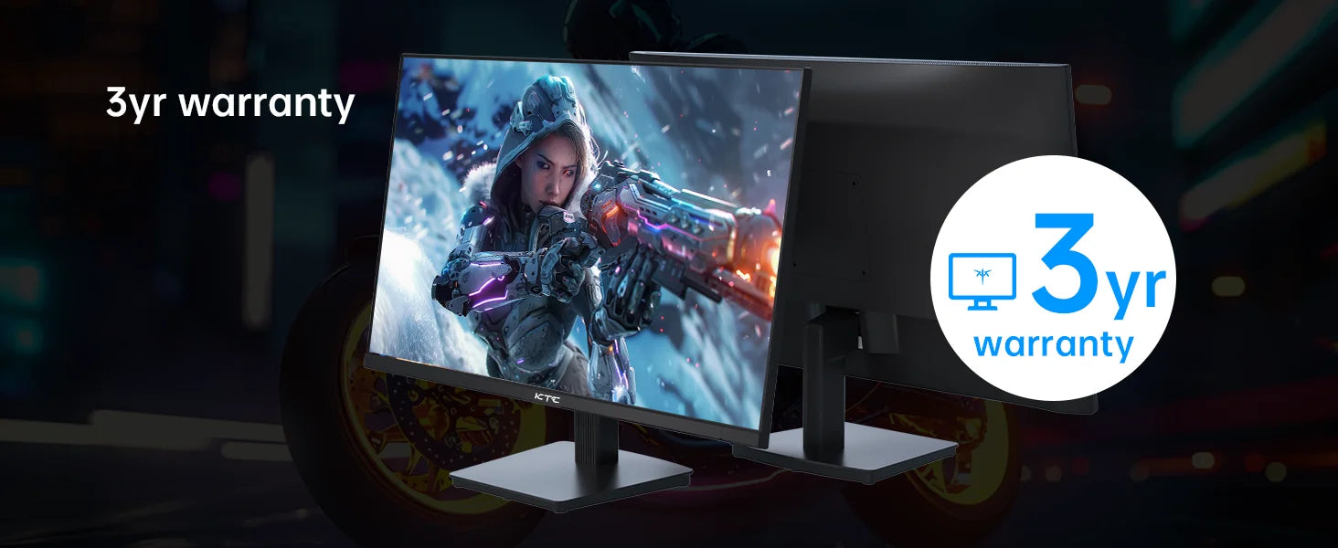 Monitor gaming KTC H27T27, ecrã IPS de 27" 2560x1440, taxa de atualização de 100 Hz, tempo de resposta HDR10 de 1 ms, luz azul fraca e sem cintilação
