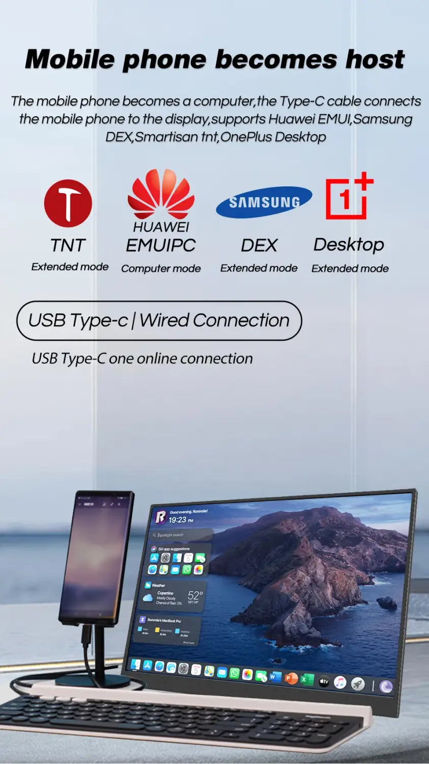 Monitor portátil HGFRTEE 15,6 polegadas FHD IPS para jogos