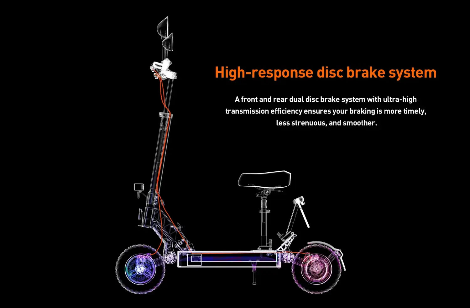 Scooter elétrica Joyor S8E, motor de 800 W, bateria de 48 V e 26 AH, pneus de 10 polegadas, scooter elétrica para adultos, velocidade máxima de 45 km/h, autonomia de 80 km, scooter urbana