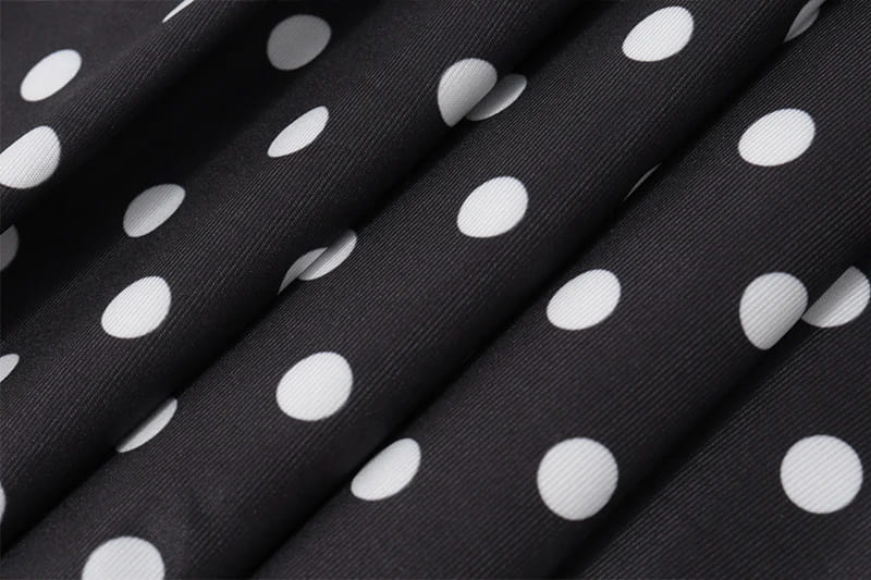 Vestido Candyhot Polka Dot Sem Mangas Cintura Alta Mini