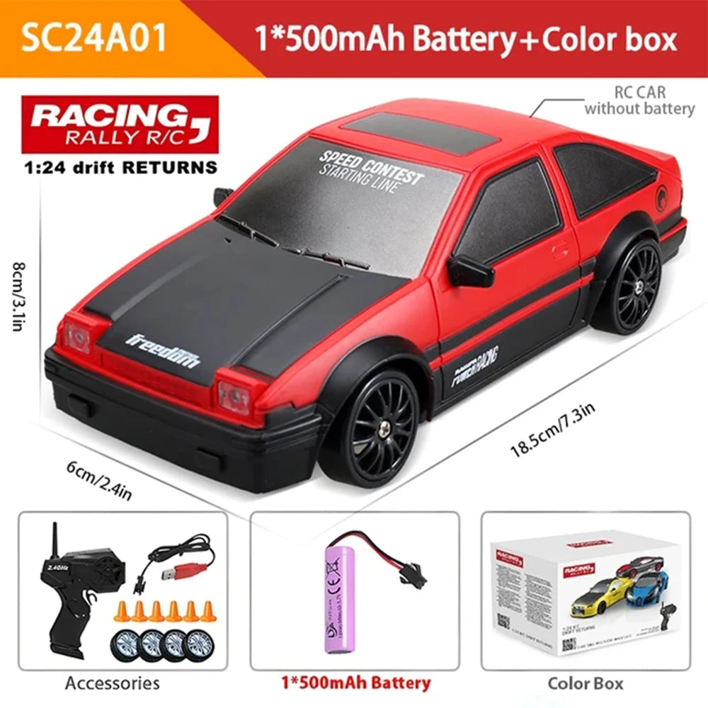 Carro Super Drift RC Mustang 4WD Alta Velocidade para Meninos