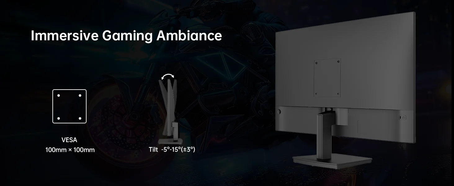 Monitor gaming KTC H27T27, ecrã IPS de 27" 2560x1440, taxa de atualização de 100 Hz, tempo de resposta HDR10 de 1 ms, luz azul fraca e sem cintilação