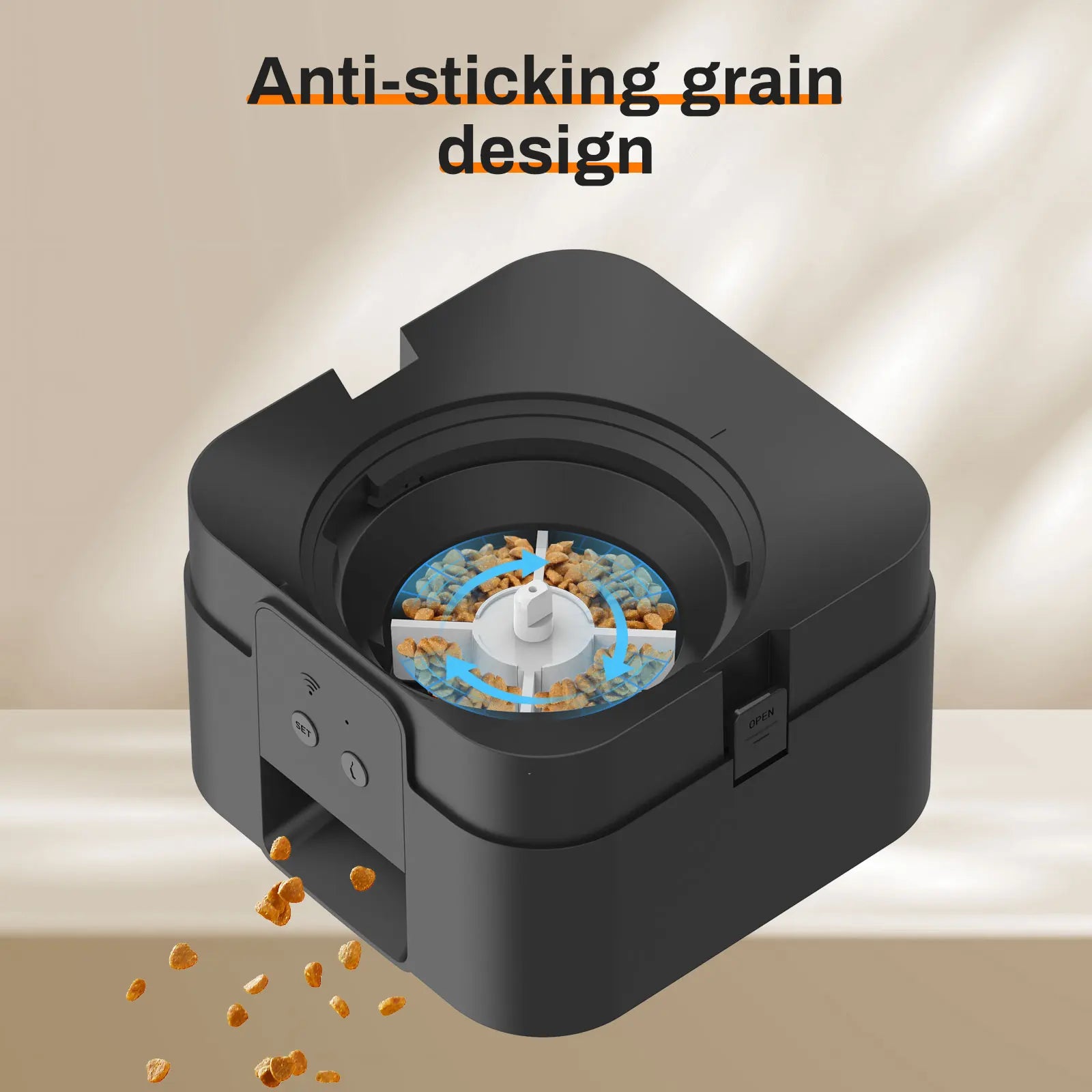 Alimentador automático para animais de estimação, alimentador para gatos e cães, máquina de alimentação lenta com dispensador automático quantitativo de comida para gatos e tigela para cães e gatos
