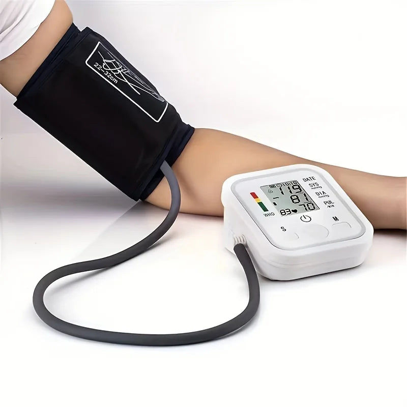 Monitor digital de pressão arterial tipo braço, aparelho de pressão arterial, esfigmomanómetro médico doméstico, tonómetro automático