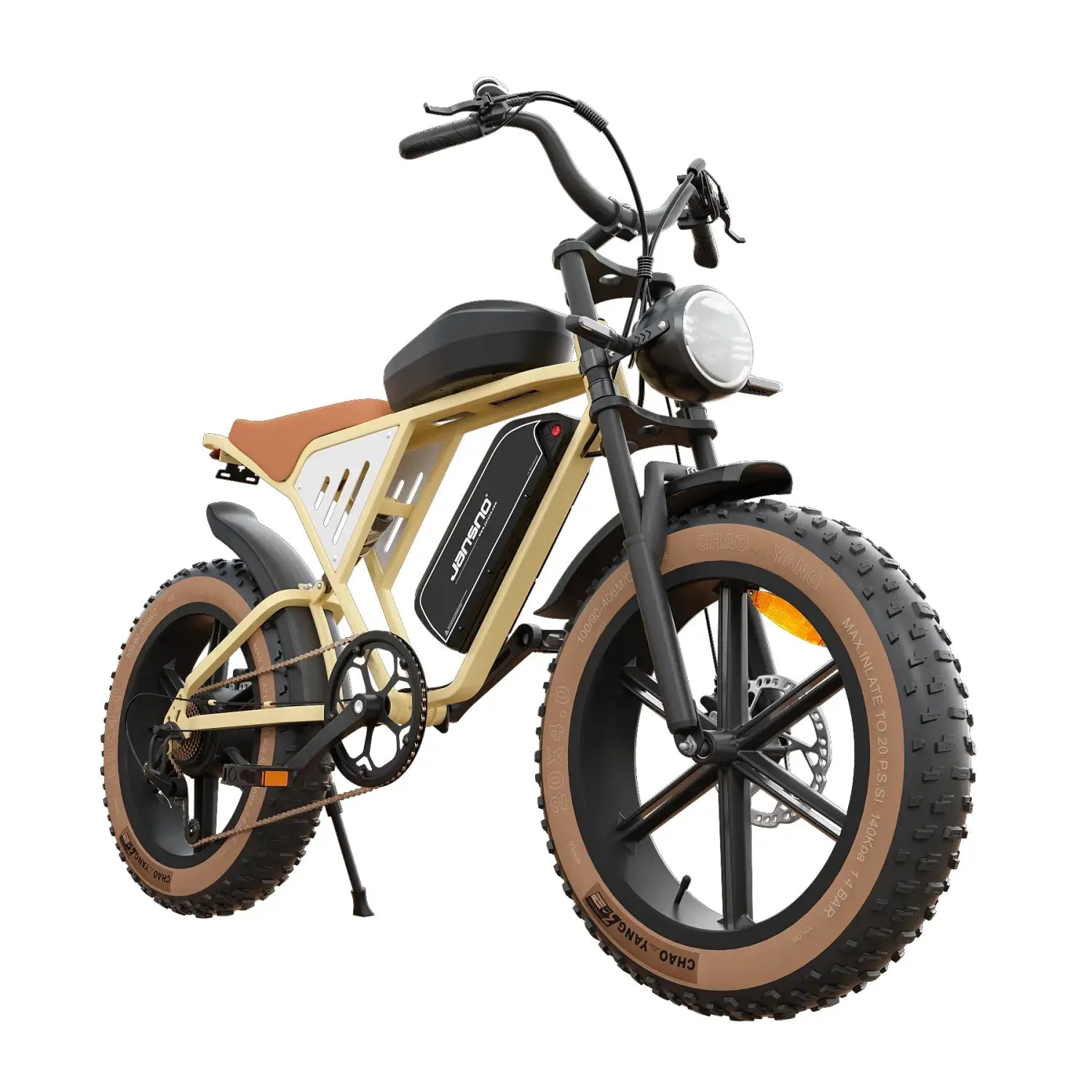 Bicicleta elétrica JANSNO X70 Motor Brushless 48V 34Ah Bateria de lítio dupla Bicicleta elétrica urbana Pneu de 20 polegadas Bicicleta elétrica de montanha para adultos