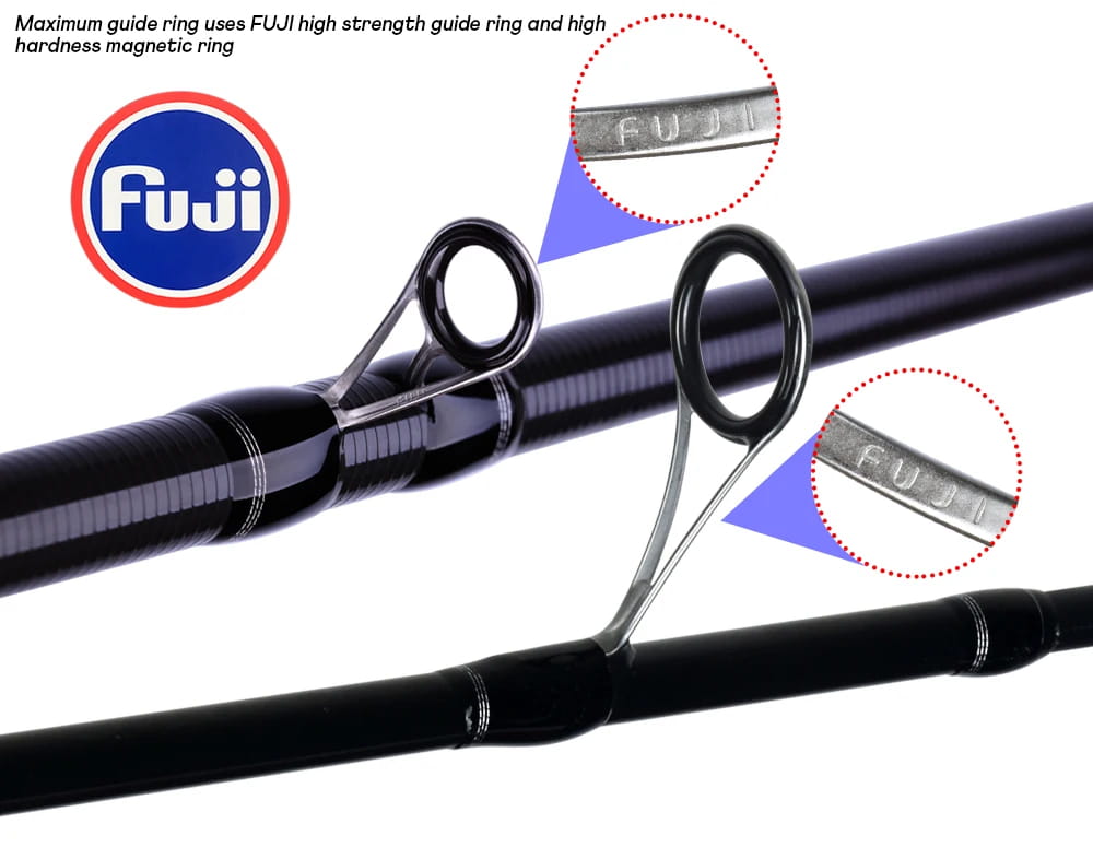 Cana de pesca MAXIMUS Lure 1,8m 2,1m 2,4m 2,7m 3,0m 30T Carbono Spinning Baitcasting FUJI Guide Travel Casting 3-35g L/M/MH BIUTIFU