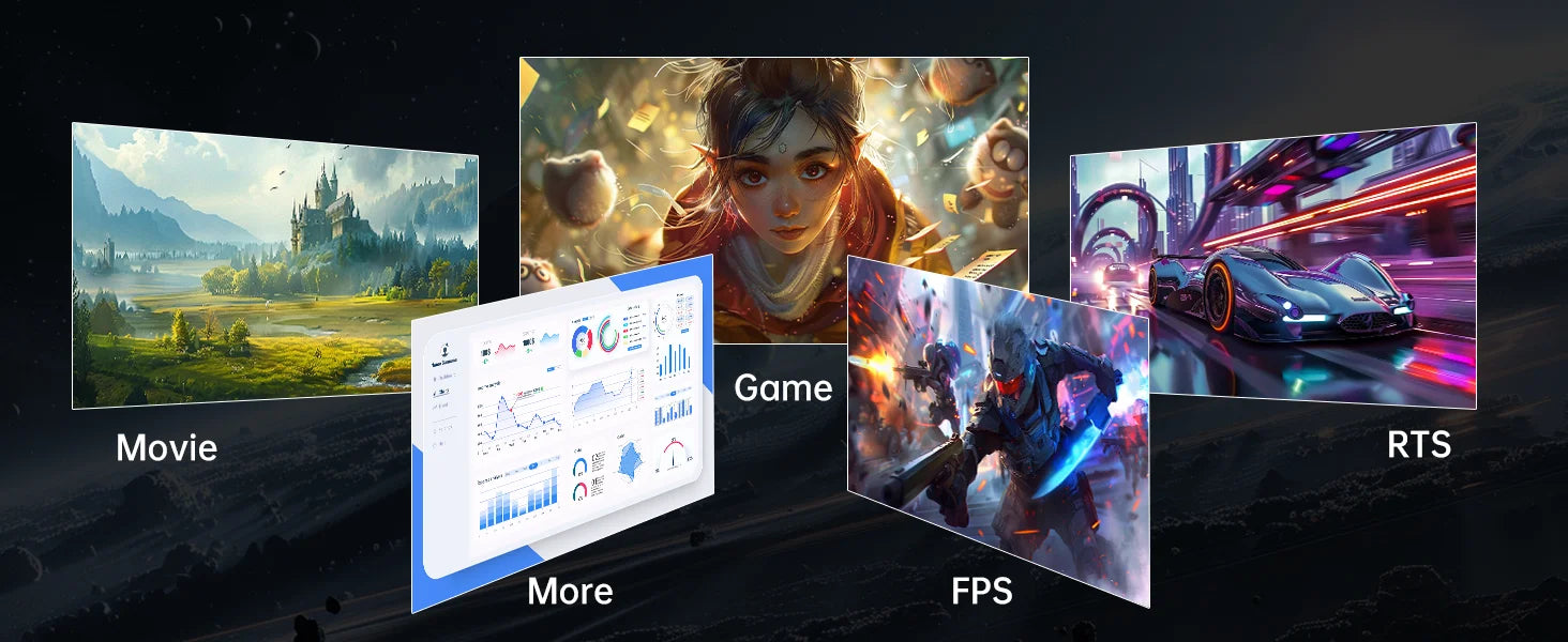 Monitor gaming KTC H27T27, ecrã IPS de 27" 2560x1440, taxa de atualização de 100 Hz, tempo de resposta HDR10 de 1 ms, luz azul fraca e sem cintilação