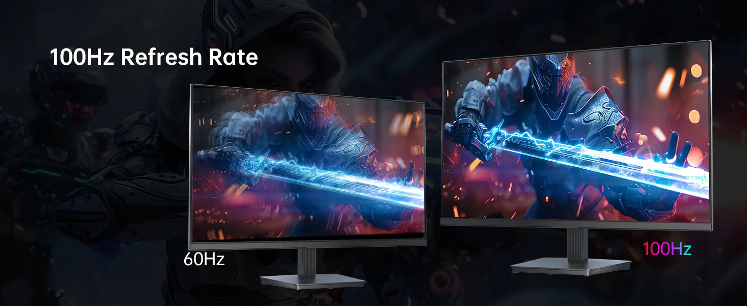 Monitor gaming KTC H27T27, ecrã IPS de 27" 2560x1440, taxa de atualização de 100 Hz, tempo de resposta HDR10 de 1 ms, luz azul fraca e sem cintilação