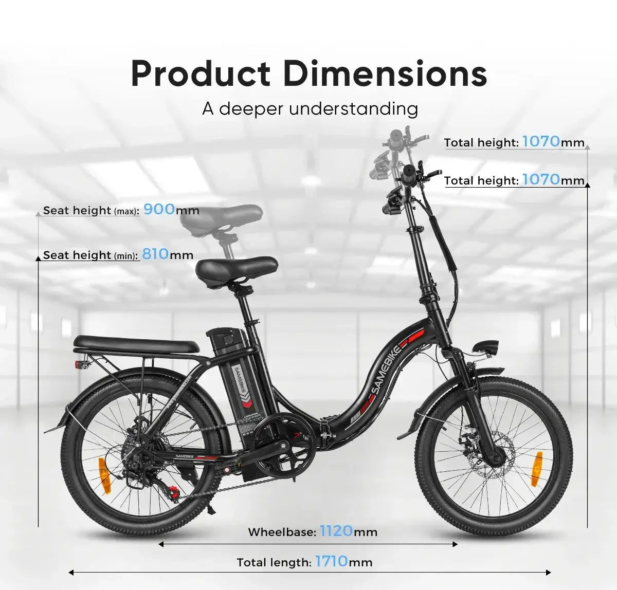 Bicicleta elétrica dobrável CY20, motor 350W, bateria de lítio removível, bicicleta elétrica para adultos, 7 velocidades, pneu de 20 polegadas, bicicleta elétrica para neveEnviar feedbac