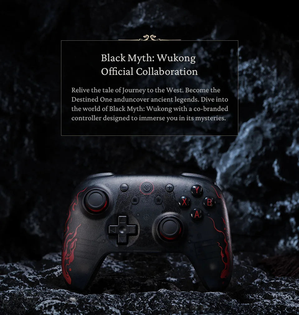 Comando de jogo sem fios com fios 8BitDo-Ultimate 2C para PC, Windows 10, 11, SteamDeck, Raspberry Pi, Android - Black Myth: Wukong