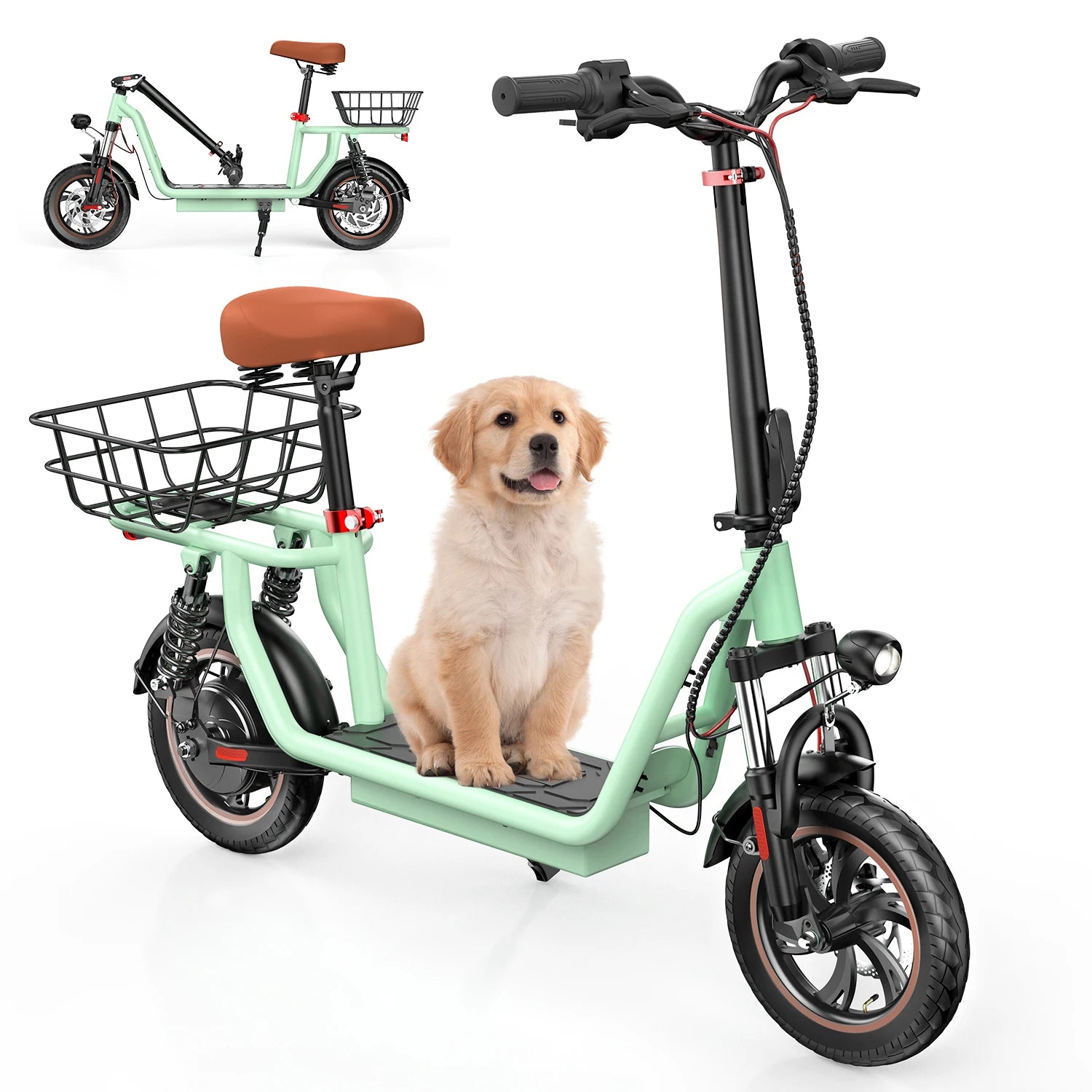 iScooter i12 Scooter Elétrico 36V 35km com Assento e Cesto