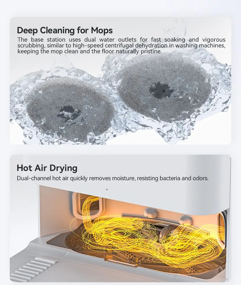 JONR Robot Vacuum P20 Pro International Edition Esfregar Aspirar Secar Toalhitas Limpeza Automática Colheita de Pó Drenagem Água