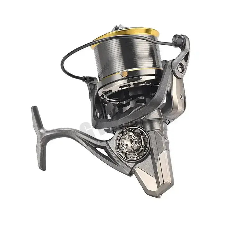 Carreto de pesca giratório 50 kg âncora 18 rolamentos 10000S 12000S 14000S carreto forte fundição longa pesca marítima robalo roda
