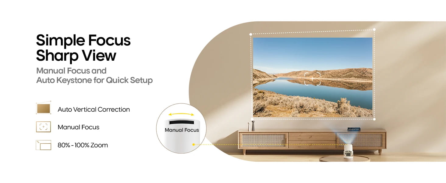 Projetor portátil Magcubic HY300 Pro+ 4K Android 11, 8000 lúmens, WiFi 6 BT5.4, cinema ao ar livre, coluna HiFi de 5 W, compatível com HD 720P