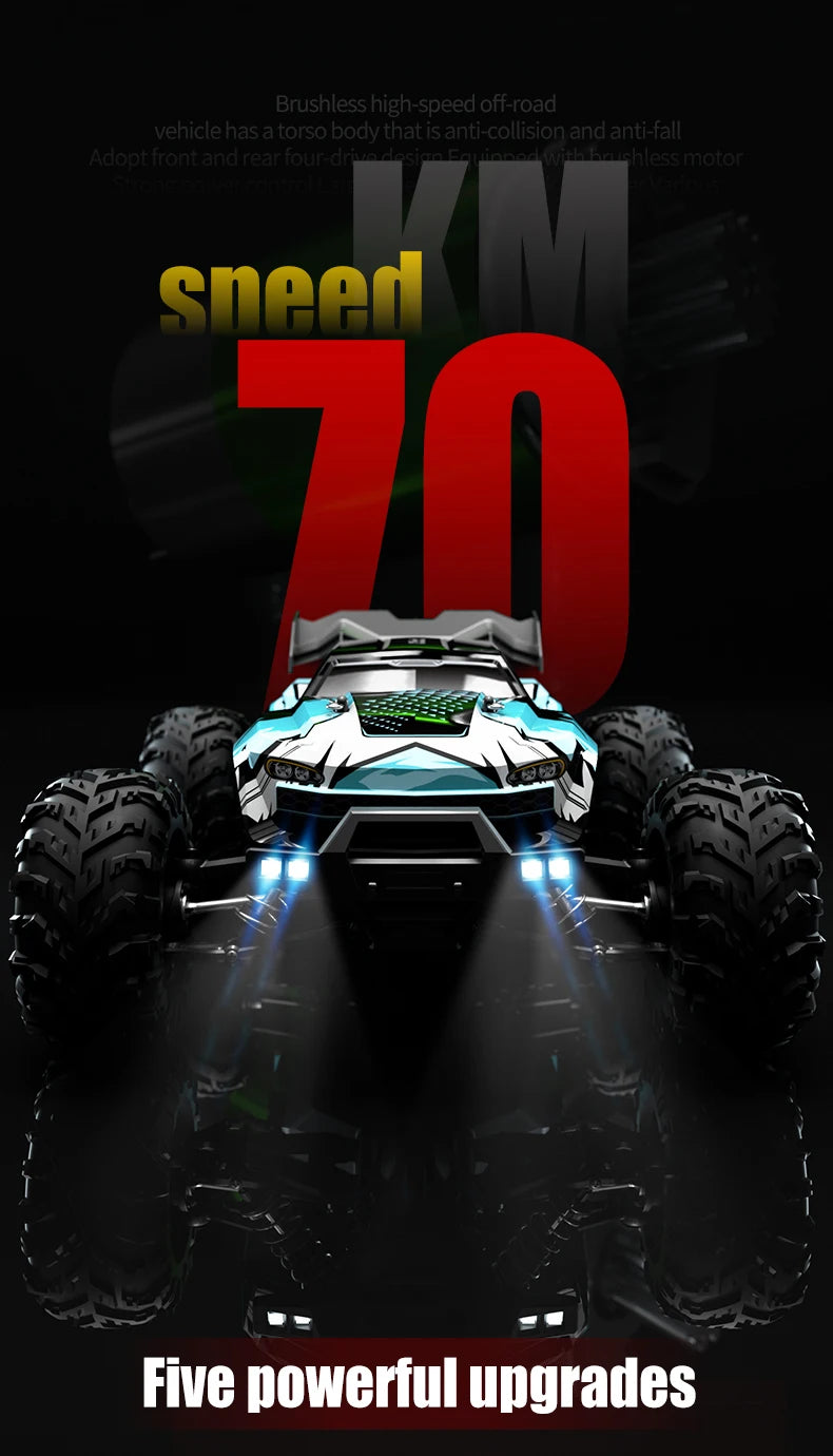 1:16 70 km/h ou 50 km/h 4WD RC carro com controlo remoto LED carros de alta velocidade drift monstro 4x4 camião para crianças vs Wltoys 144001 brinquedos