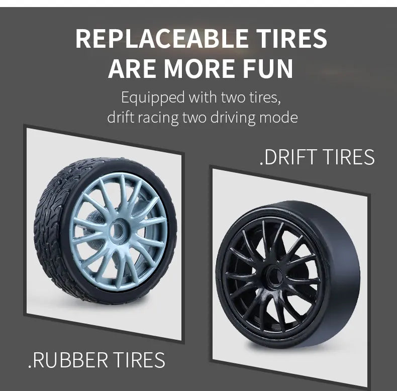 Carro Super Drift RC Mustang 4WD Alta Velocidade para Meninos