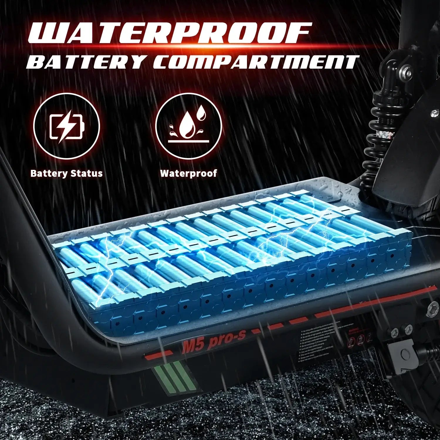 Scooter elétrica HONEY WHALE M5 Pro-S para adulto, pneus de 12 polegadas, scooter elétrica para homem, bateria de 500 W, 48 V e 13 AH, scooter elétrica urbana para mulher