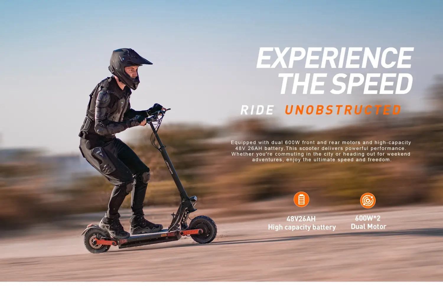 Scooter elétrica Joyor S8-S-Z com pisca, motor de 600 W*2, scooter elétrica para adultos, bateria de 48 V e 26 Ah, pneu de 10 polegadas, para deslocações urbanas