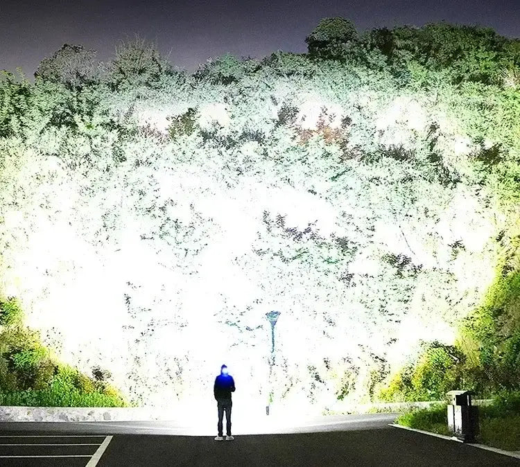 Farol LED de Cabeça Recarregável Super Potente para Caça e Pesca