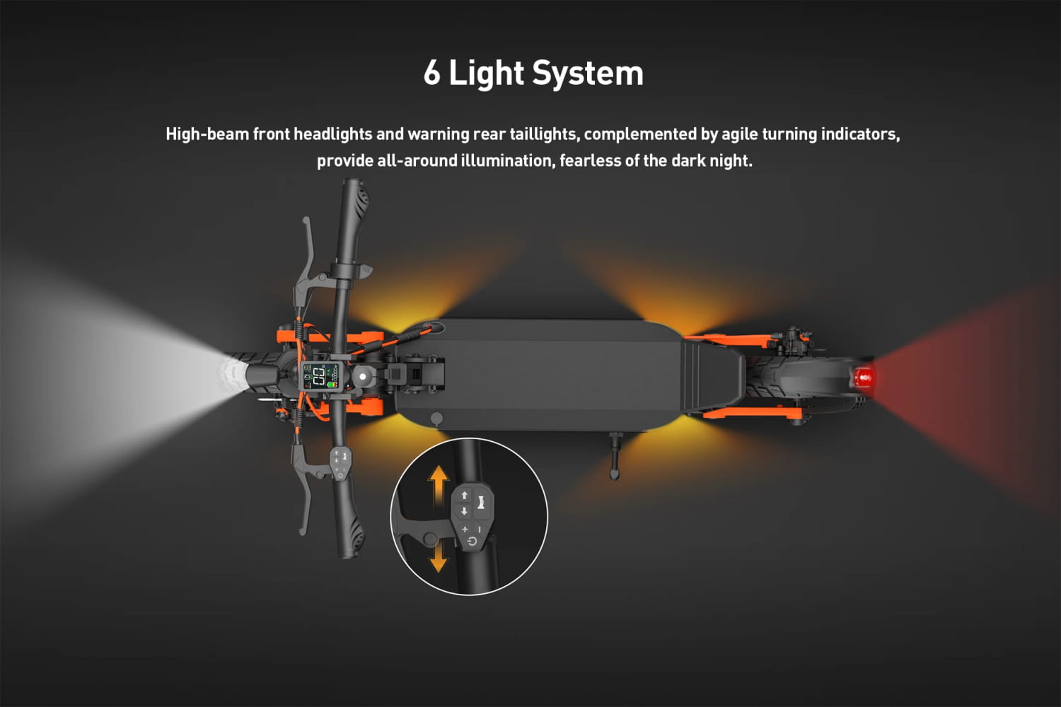 Scooter elétrica Joyor S8-S-Z com pisca, motor de 600 W*2, scooter elétrica para adultos, bateria de 48 V e 26 Ah, pneu de 10 polegadas, para deslocações urbanas