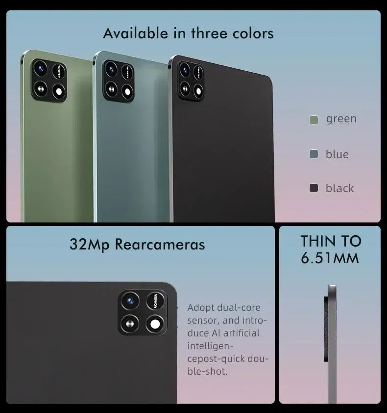 2025 Pad 7 Pro Ultra, o mais recente tablet global, novo Android 14, Snapdragon 8Gen3, ecrã de 11 polegadas com luz suave, WiFi, GPS, WPS, 5G PC