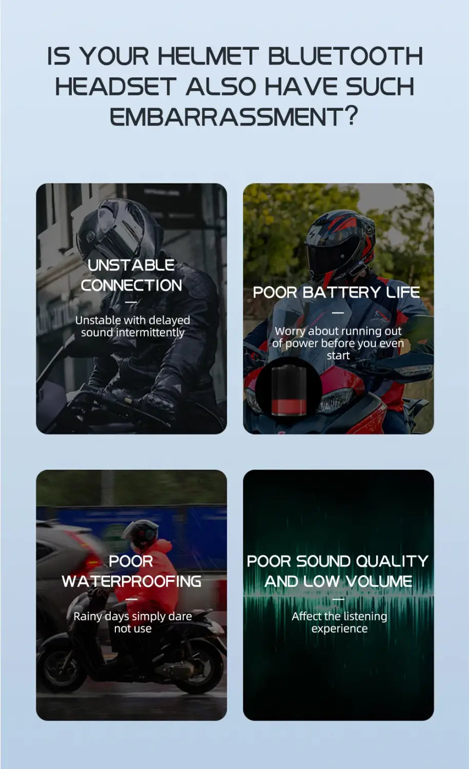 KEBIDUMEI 1/2x Intercomunicador para Moto Auscultador Capacete BT 5.3 Para 2 Pilotos Intercomunicador 300M À Prova de Água Intercomunicador de Partilha de Música