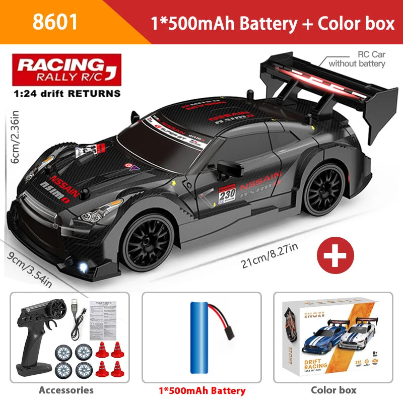 Carro Super Drift RC Mustang 4WD Alta Velocidade para Meninos