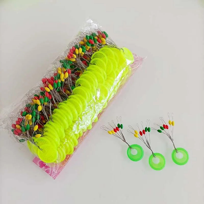 Bóia de Pesca 600 peças 100 grupos flutuador de borracha rolha de pesca bobber stopper flutuador oval feijão espaço linha de pesca acessórios de equipamento
