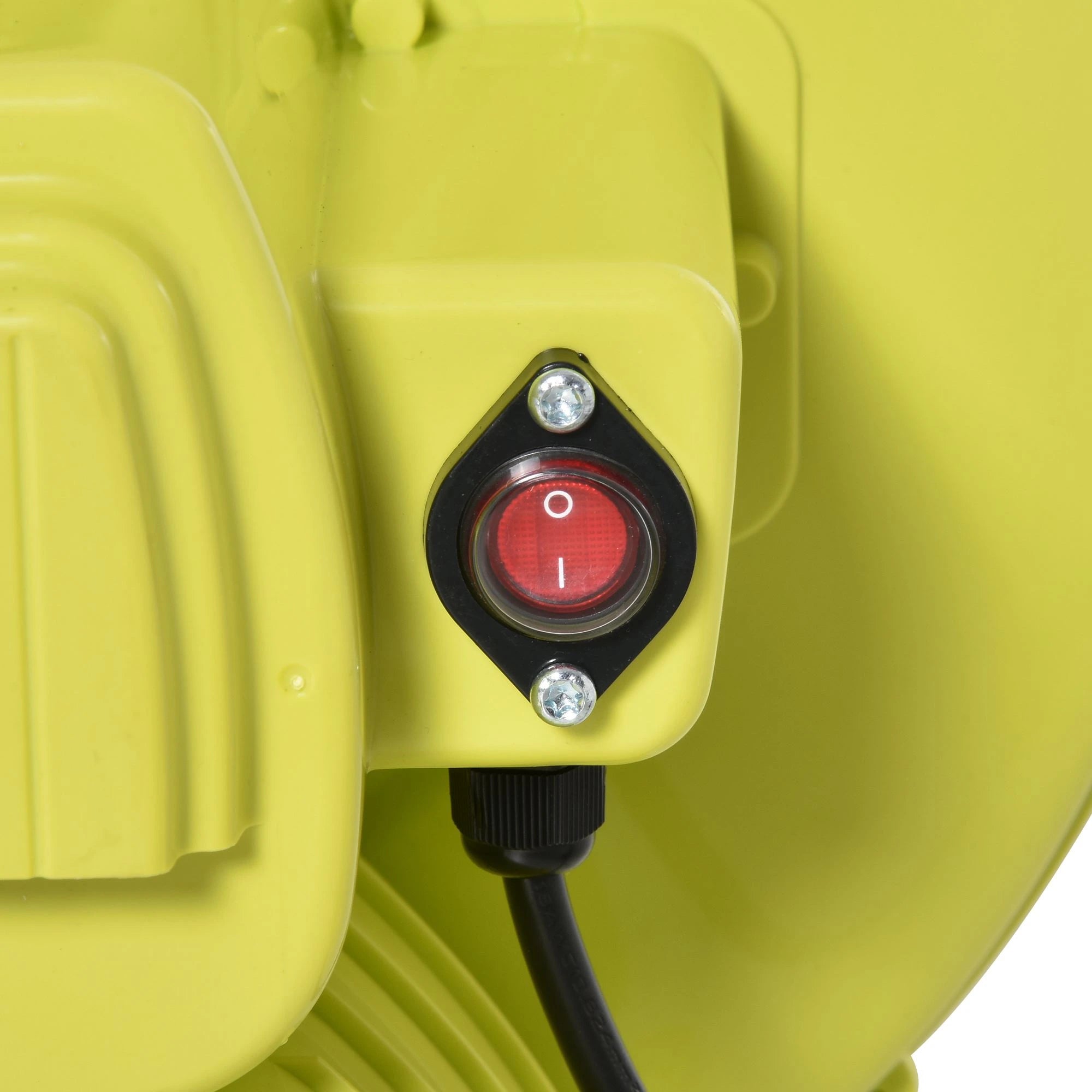 Insuflador elétrico 450W para insufláveis compacto amarelo e verde