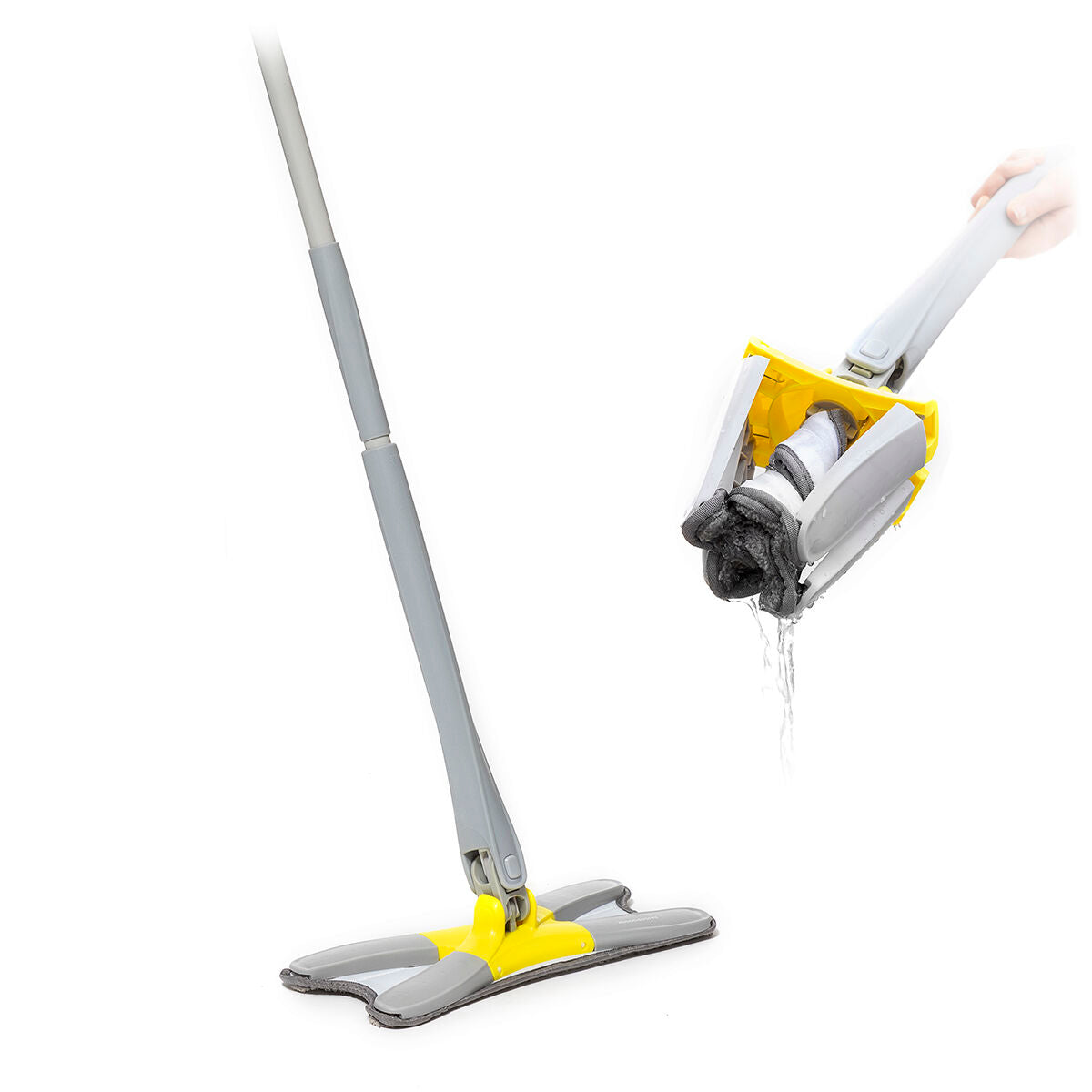 Esfregona de Microfibra Autodrenante Tipo X Twop InnovaGoods
