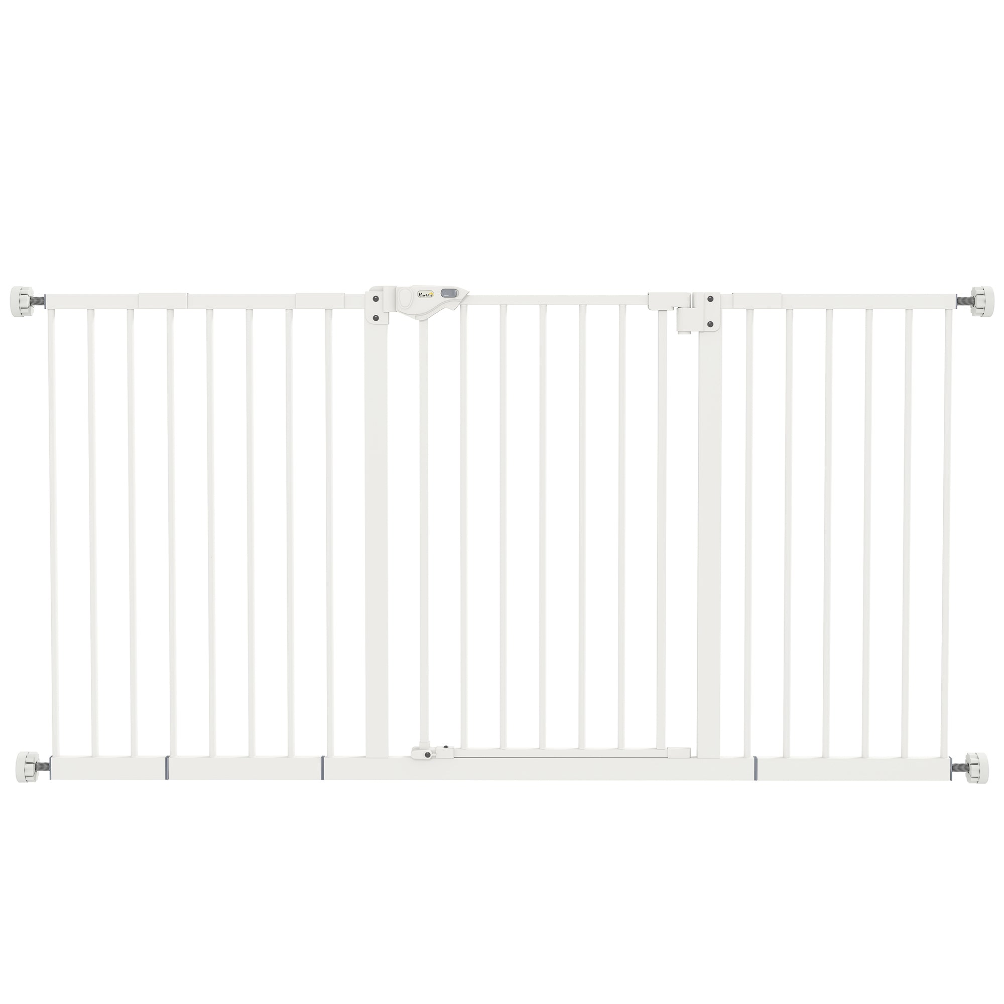 Barreira de Segurança Extensível para Portas e Escadas com Fechamento Automático e Sistema de Duplo Bloqueio 74-147,5x76,2 cm Preto