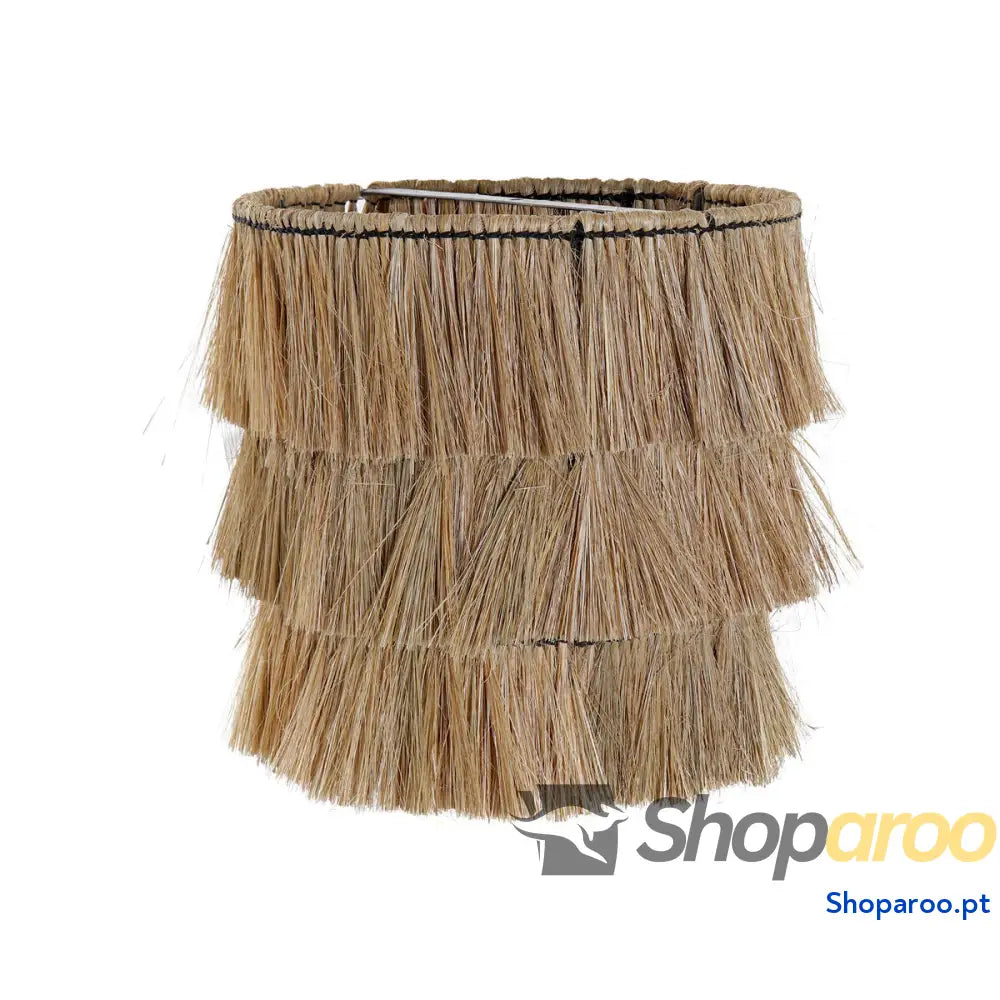 Abajur DKD Home Decor Juta Jute Metal Natural Franjas 40 x 40 x 40 cm