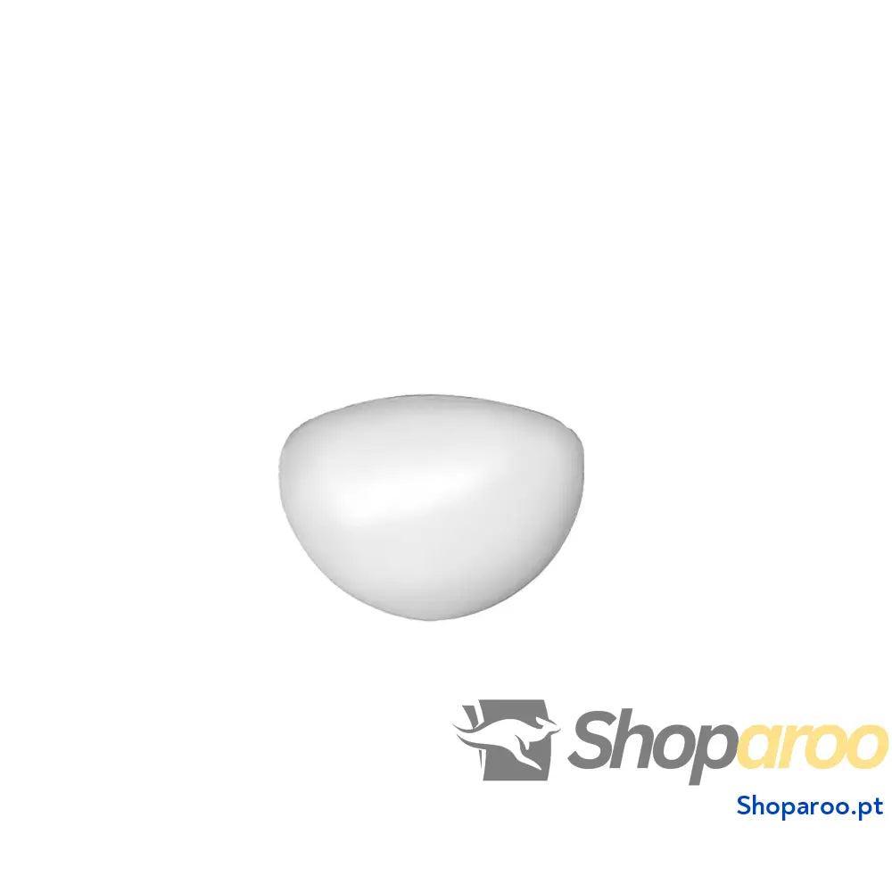 Abajur EDM 33990 33800-1 Branco Cristal Ø 18 cm Recarga