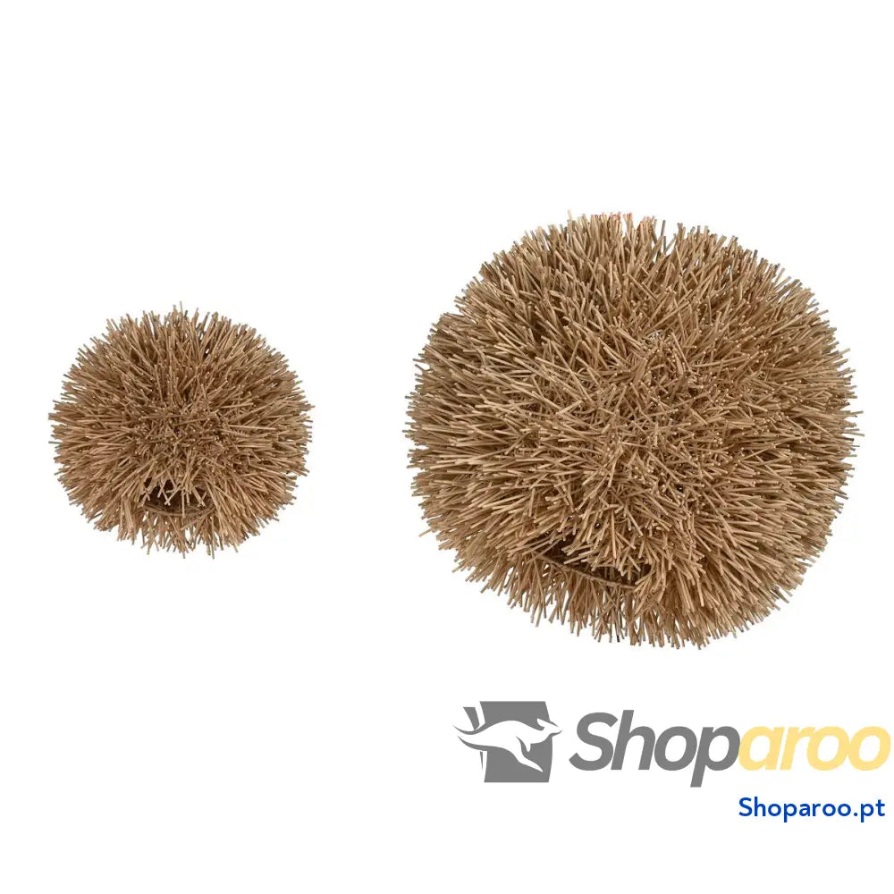 Abajur Home ESPRIT Natural Bambu 66 x 66 x 52 cm