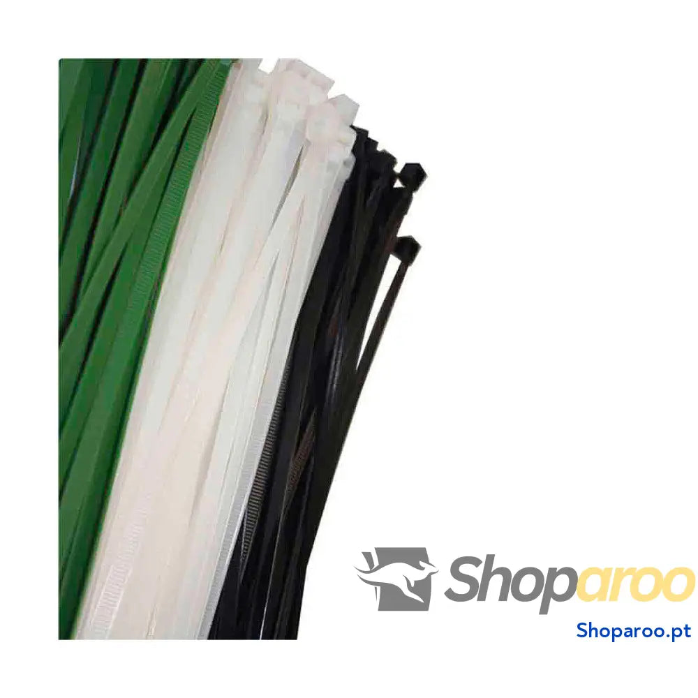 Abraçadeiras de Nylon EDM 48303 Branco Natural 300 x 4,8 mm (100 Unidades)