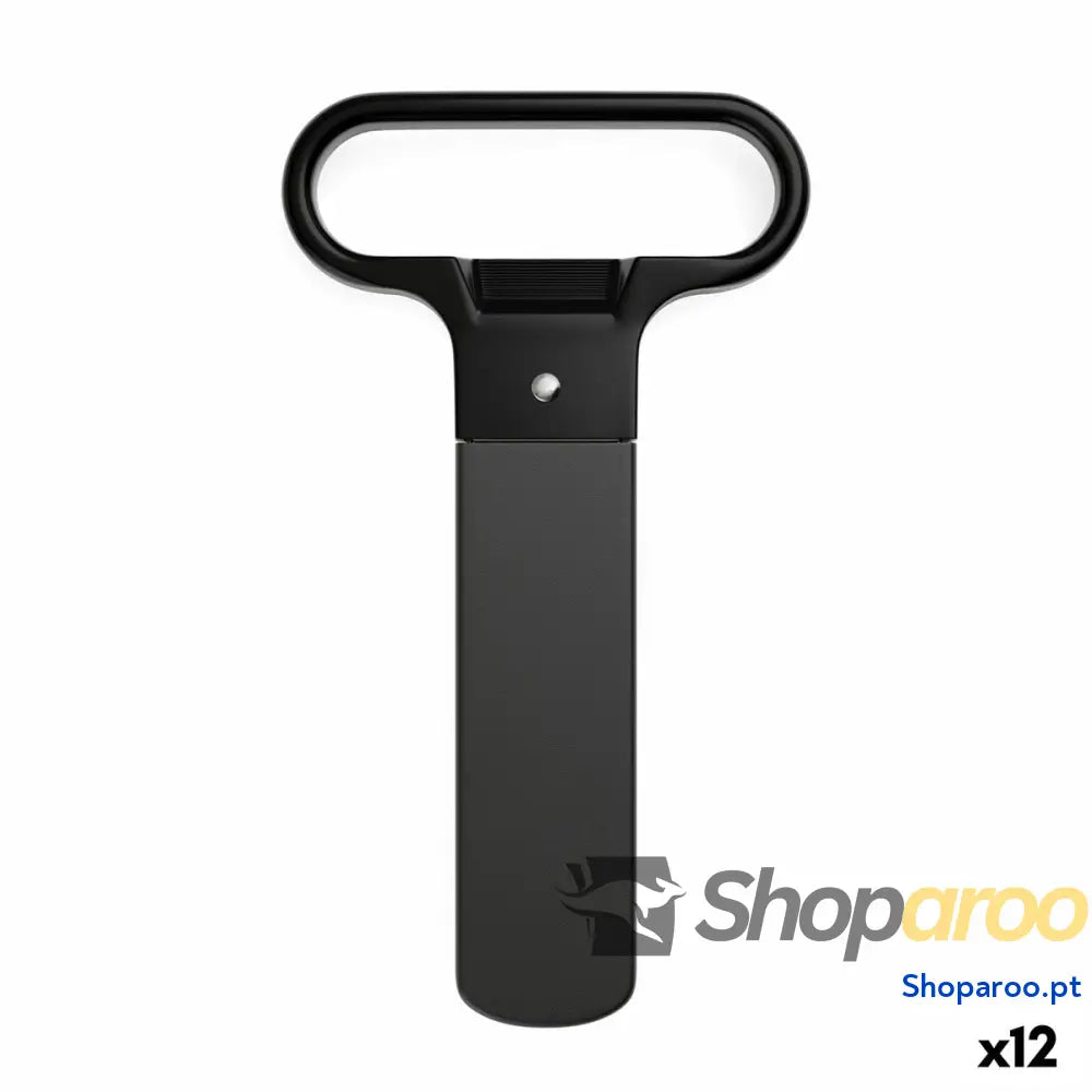 Abre-garrafas Koala Basic Preto Metal 11 x 6,5 x 1 cm (12 Unidades)