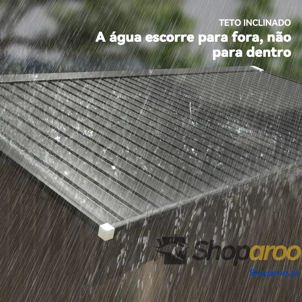Abrigo de Jardim Exterior para Armazenamento Ferramentas com 4 Janelas 12,4 m² 340x386x200 cm Marrom