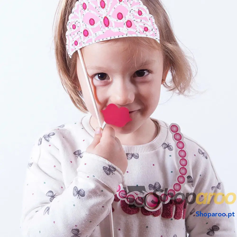 Acessórios de Princesa para Fotos Divertidas (conjunto 12)