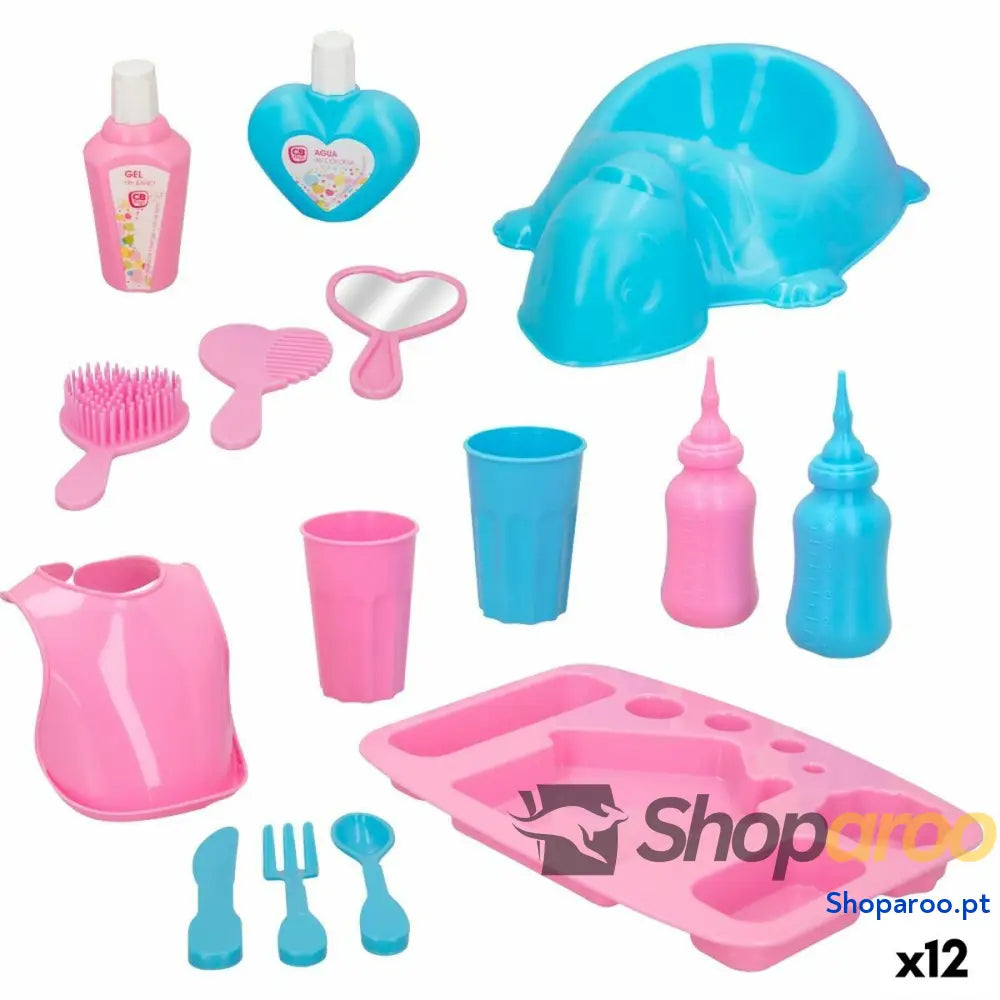Acessórios para Bonecas Colorbaby Boneco Bebé 15 Peças 20 x 2 cm 12 Unidades